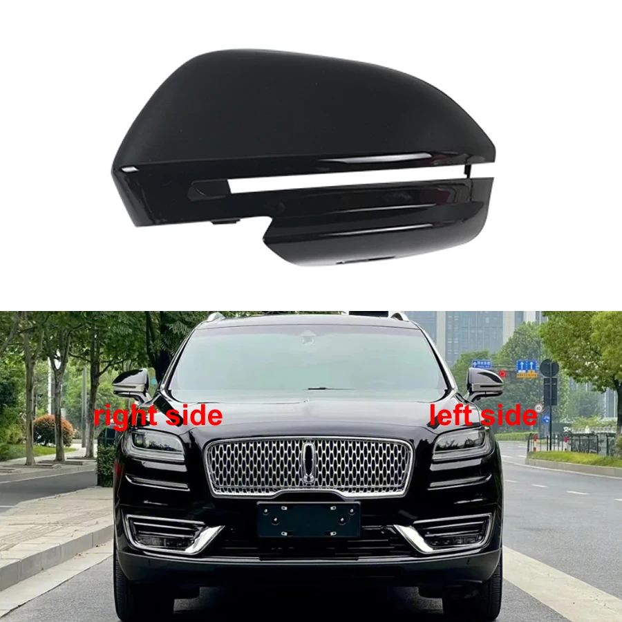 

For Lincoln Nautilus 2018 2019 2020 2021 2022 Replace Rearview Mirrors Cover Side Rear View Mirror Shell Housing Black Color