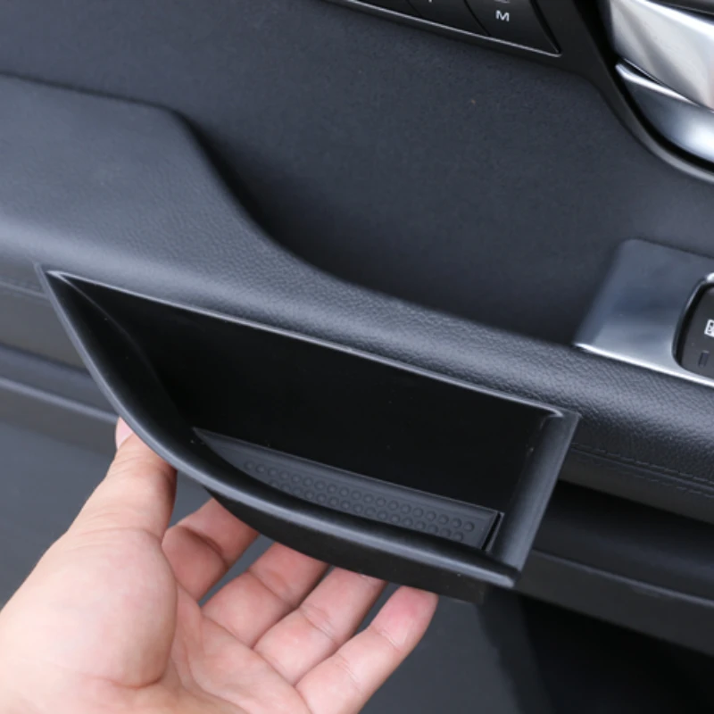 

For Land Rover Range Rover Evoque 2012-2015 ABS Black Car Front Rear Door Storage Box mobile phone storage box Car Accessories