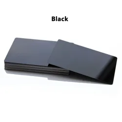 100pcs Multipurpose Aluminum Engraving Blanks for DIY Projects (0.2mm Thickness) (Black)