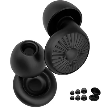 Ear Plugs for Sleeping Noise Cancelling Reusable Silicone Earplugs 25db Noise Reduction&Hearing Protection for Sleep Concert 1