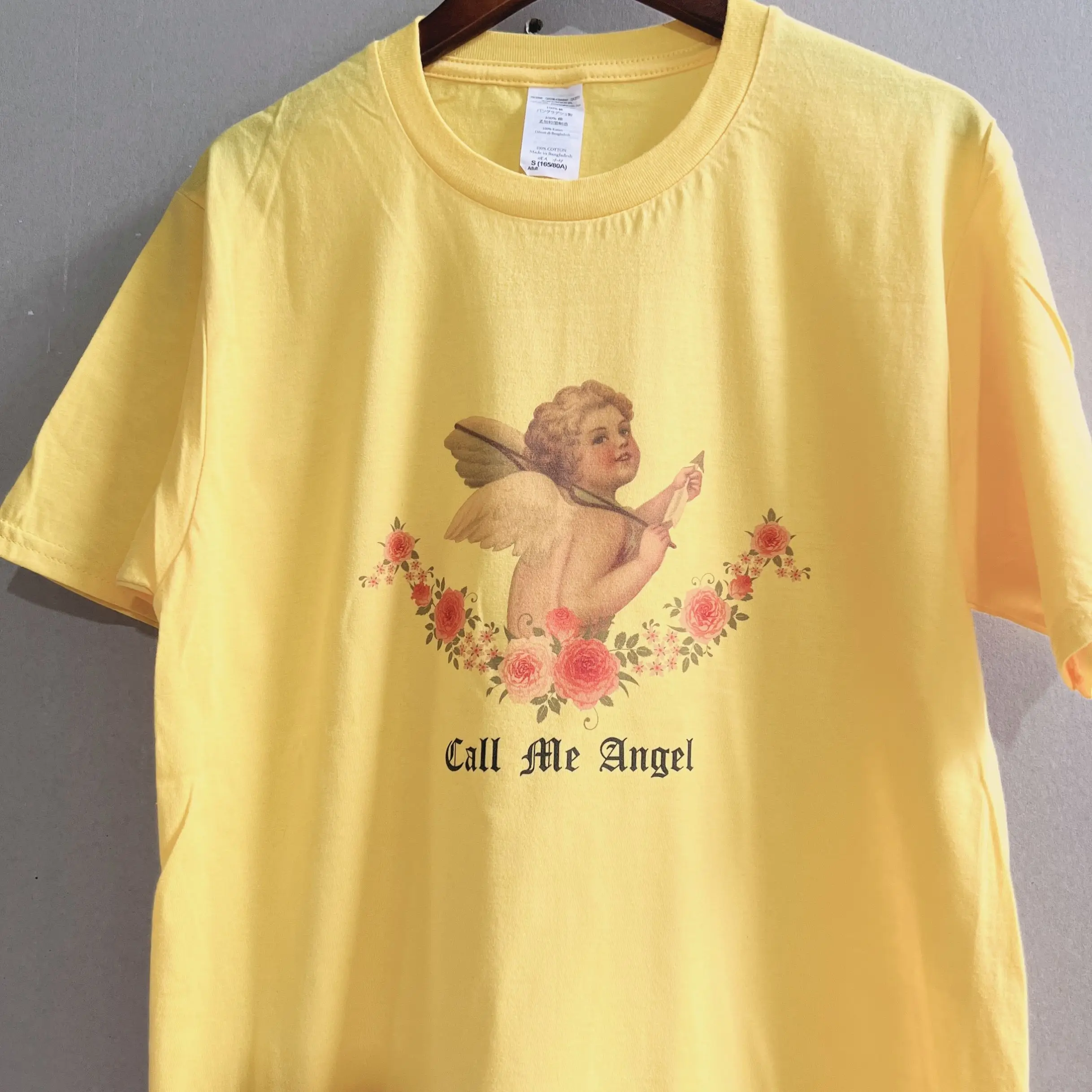 

Call Me Angel Printed Christian T-Shirt Unisex Men Women Religious Cool Tee Casual Short Sleeves White Shirt Gifts