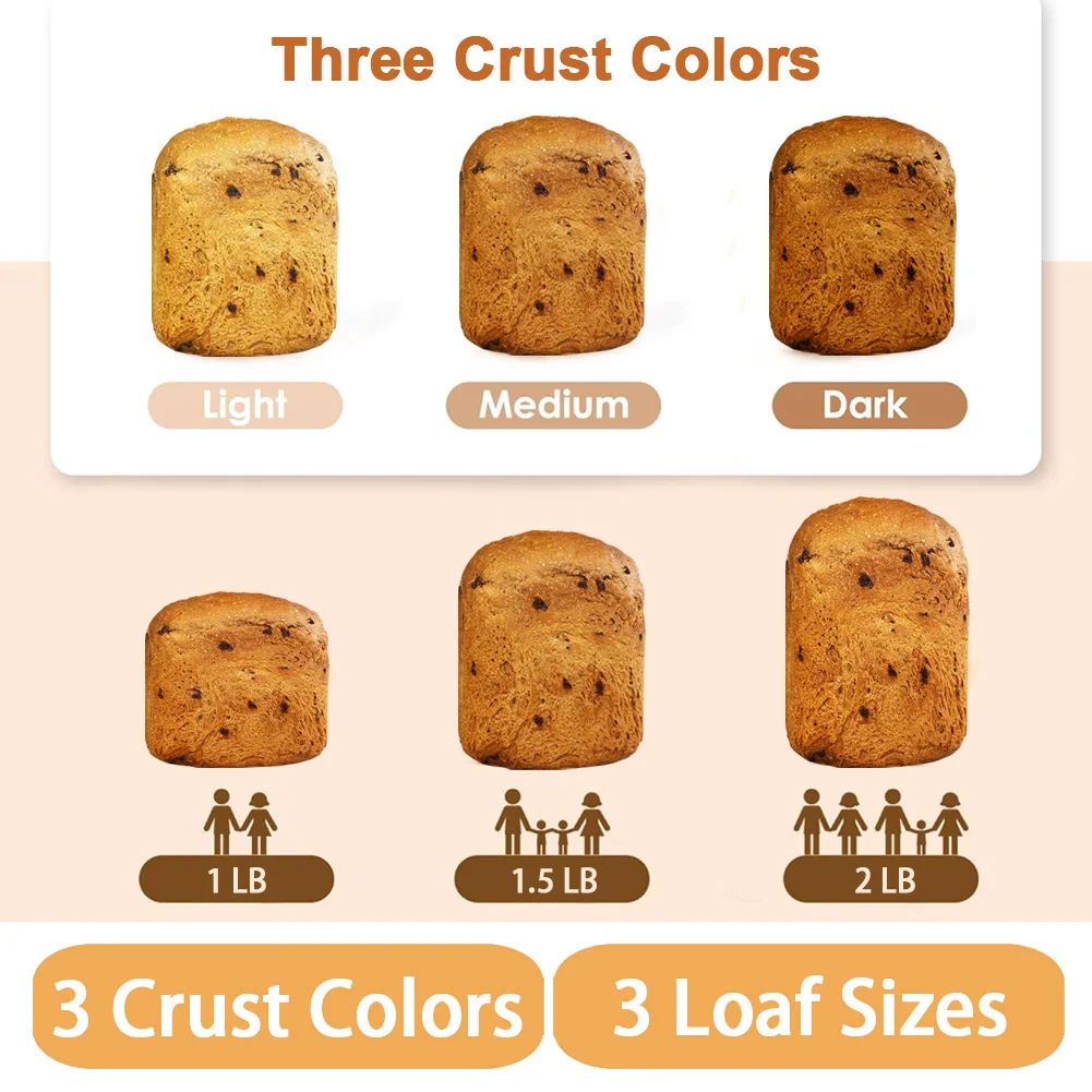 24-in-1, Electric Bread Maker, Automatic Bread Maker, Household Maker Machine