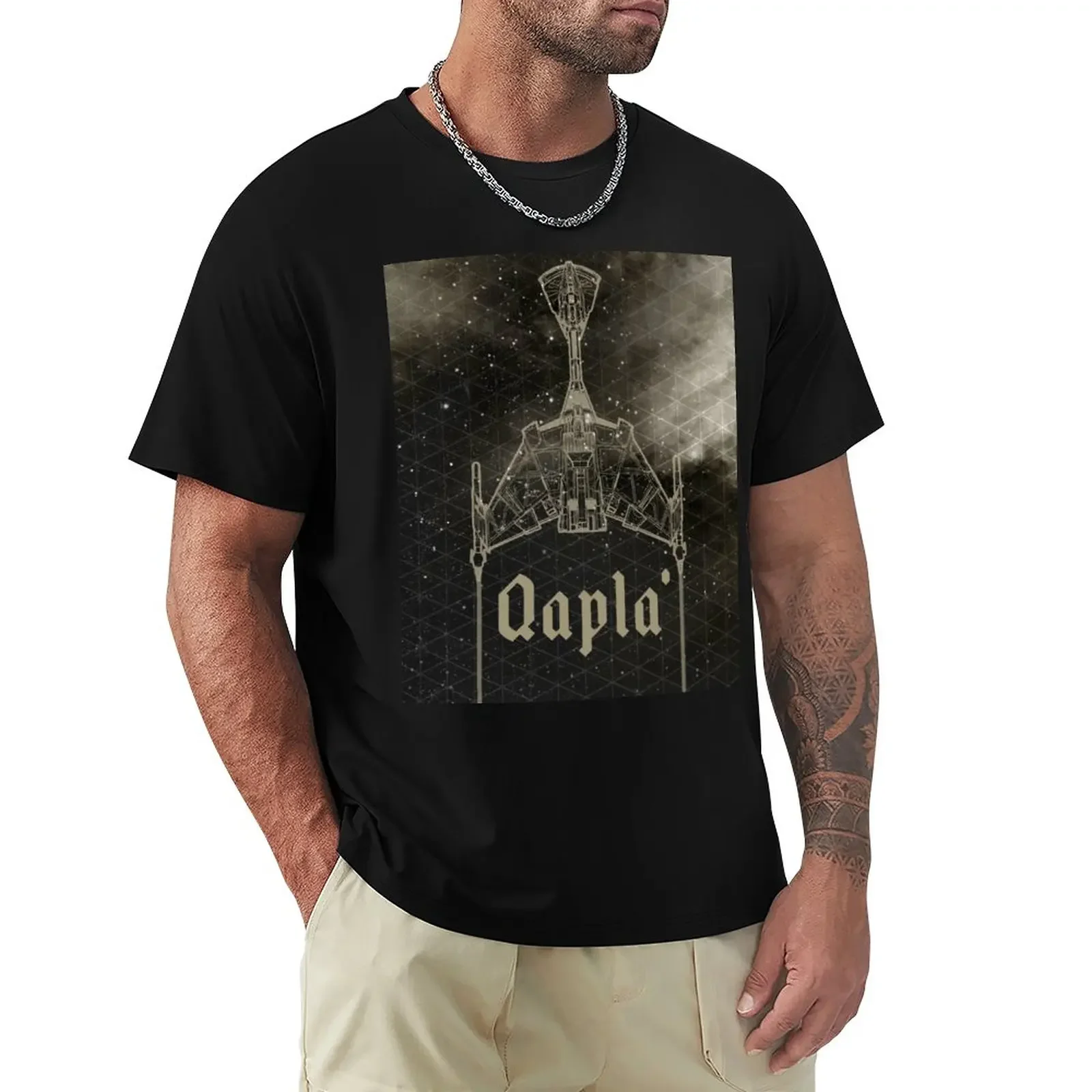 

QAPLA' (KLINGON FOR SUCCESS) T-Shirt plain new edition mens tall t shirts