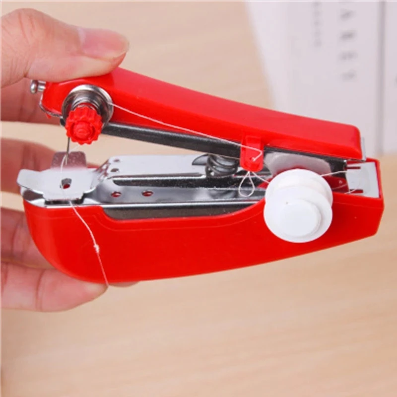 1Pc Mini Useful Portable Manual Sewing Machines Needlework Cordless Hand-Held Clothes Handwork Tools Accessories Sewing Machines