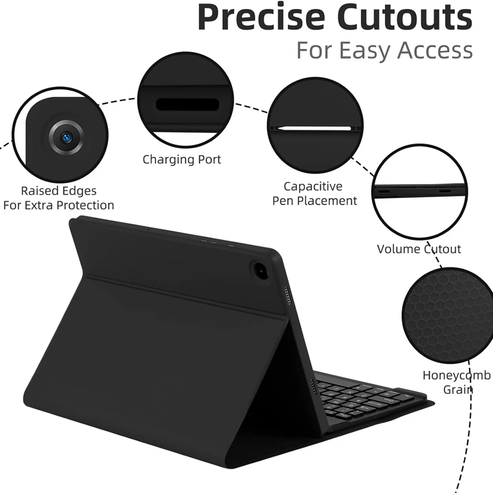 Premium Bluetooth Keyboard Cover for 11-Inch Tablet with Magic Keyboard Functionality