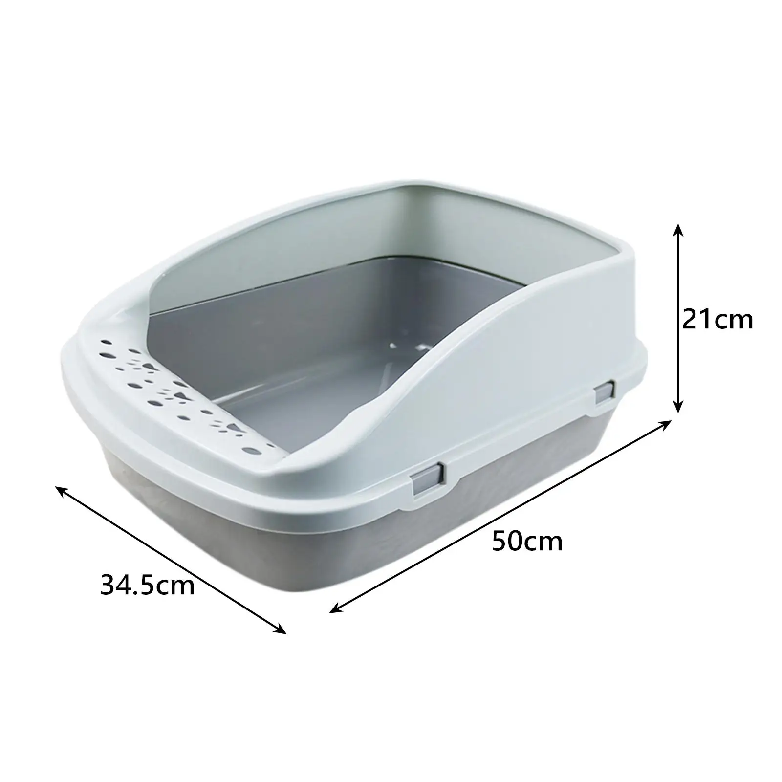 Cat Litter Tray Open Top Cat Litter Tray Splashproof Toilet Pet Bedpan Sand Box Kitten Toilet Kitty Pan