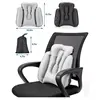 Inflatable Lumbar Pillow - Cushion for Airplane Seat Travel Support - Lower Back Cushion for Car, Office Chair -Sciatica Relief 3