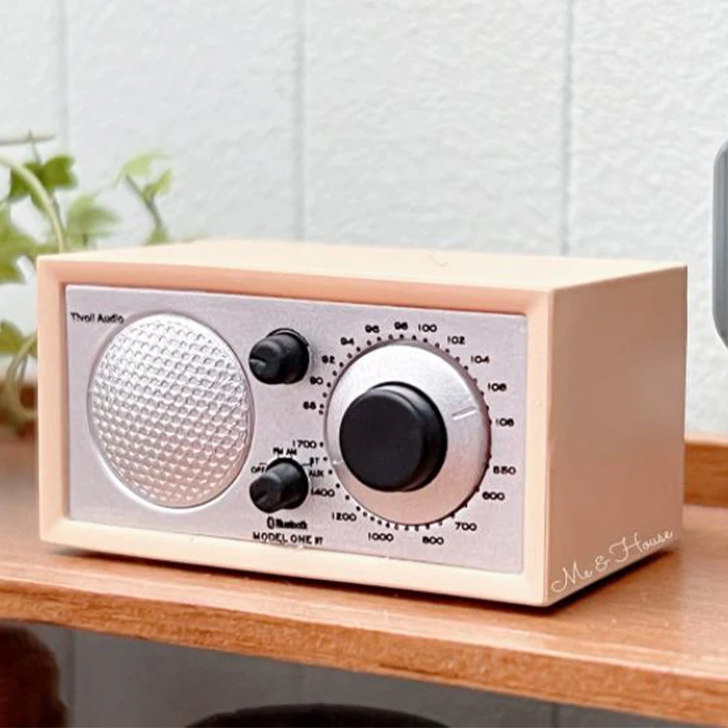 

1/6 Dollhouse Radio Audio Player PVC Miniature Toys Pretend Play Furniture Toys