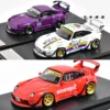 SW STAR 1:64 993 Wide-body RWB modified White Apple Status has alloy car model set 1