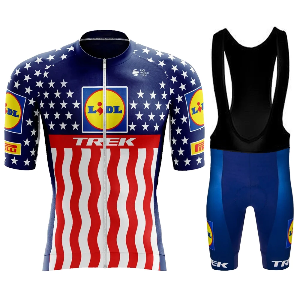 Maillot Cycling Man Mtb TREK Clothing Laser Cut Mountain Cycle Jersey Sports Set Professional Shirt Male Uniform Sportswear Bib 4
