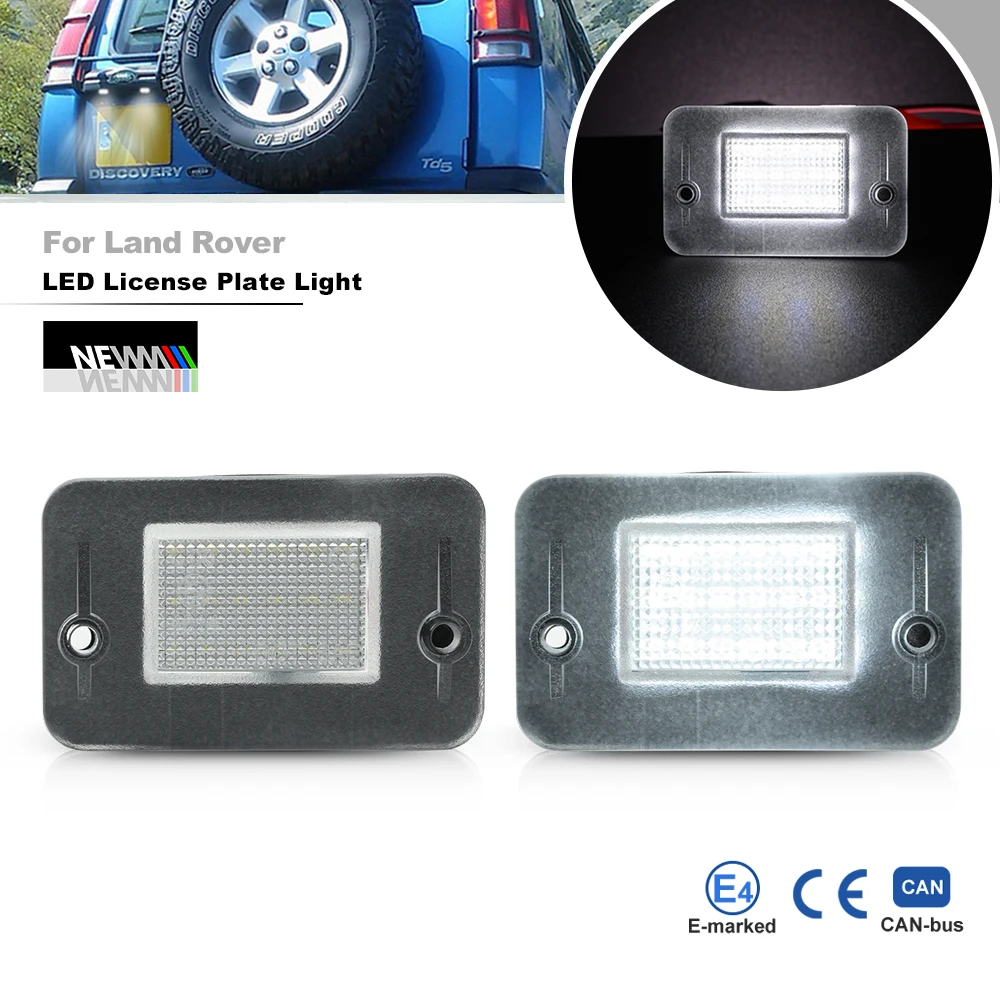 2Pcs Led Numero Di Licenza Luce Posteriore Per Land Rover Discovery 1 1994-1999 Per Discovery 2 1999-2004