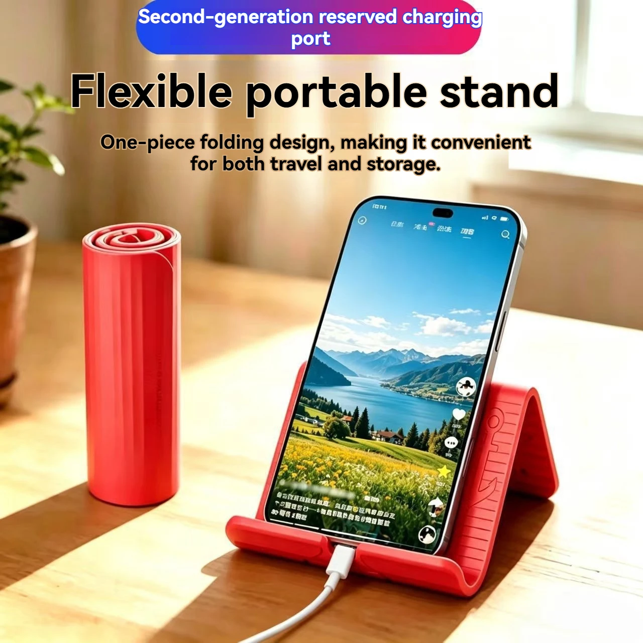 Multi-Use Foldable Stand with Flexible Support and Bending Functions