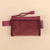 Mesh Fabric Travel Grid Bag Portable Nylon Mesh Mini Toiletry Bag Cosmetic Bag 3
