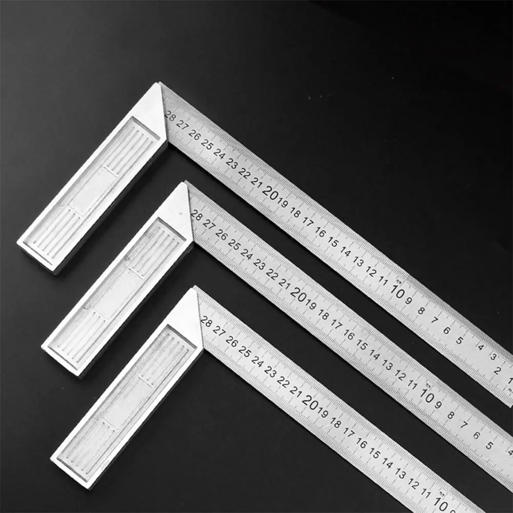 30/50 cm Edelstahl Dreieck Lineal Winkel Quadrat Lineal 90 Grad Rechtwinklig Lineal Holzbearbeitung Gauge Mess Werkzeug – Detail 15