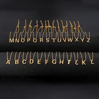 Unift Colliers avec lettres de l'alphabet pour femmes, pendentif, clavicule, chaîne, ras du cou, bijoux tendance, famille, nom Initial, accessoires, cadeau, A-Z 2