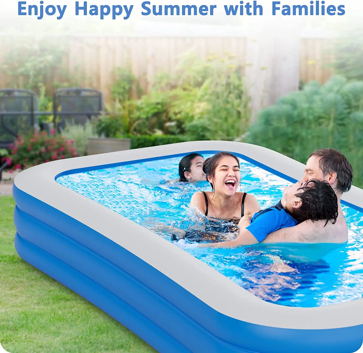 210/305cm Children Home Use Paddling Pool Large Size Inflatable Square  Swimming Pool Heat Preservation Kids Inflatable Pool - Pool Accessories -  AliExpress