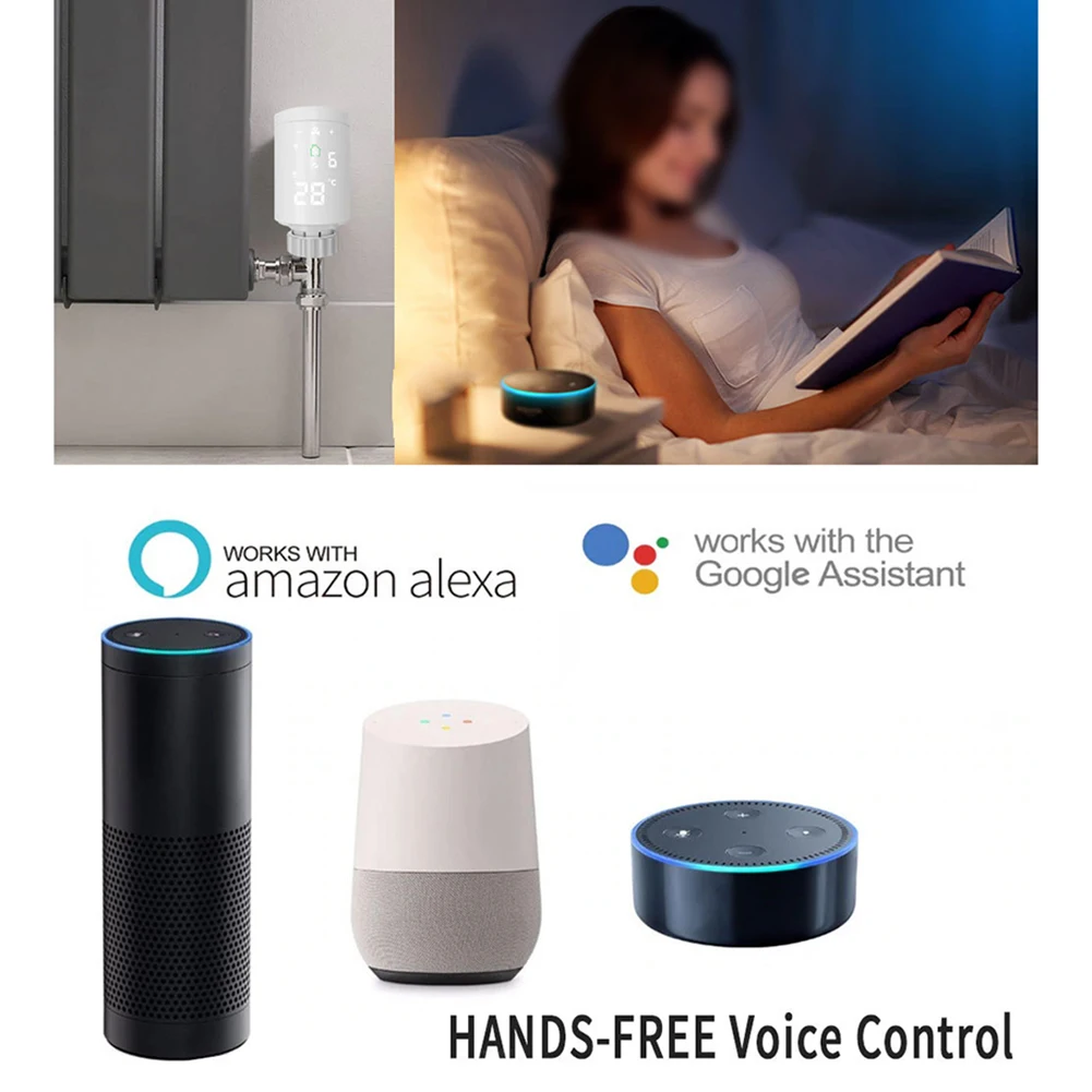 

Intelligent Digital Temperature Control Valve Mobile Control ZIGB EE Smart Control Radiator Valve Voice Control Smart Thermostat