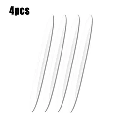 4 - Piece Auto Car Door Edge Protection Guard Set - Trim Buffer Strip and Scratch Protector (Transparent)