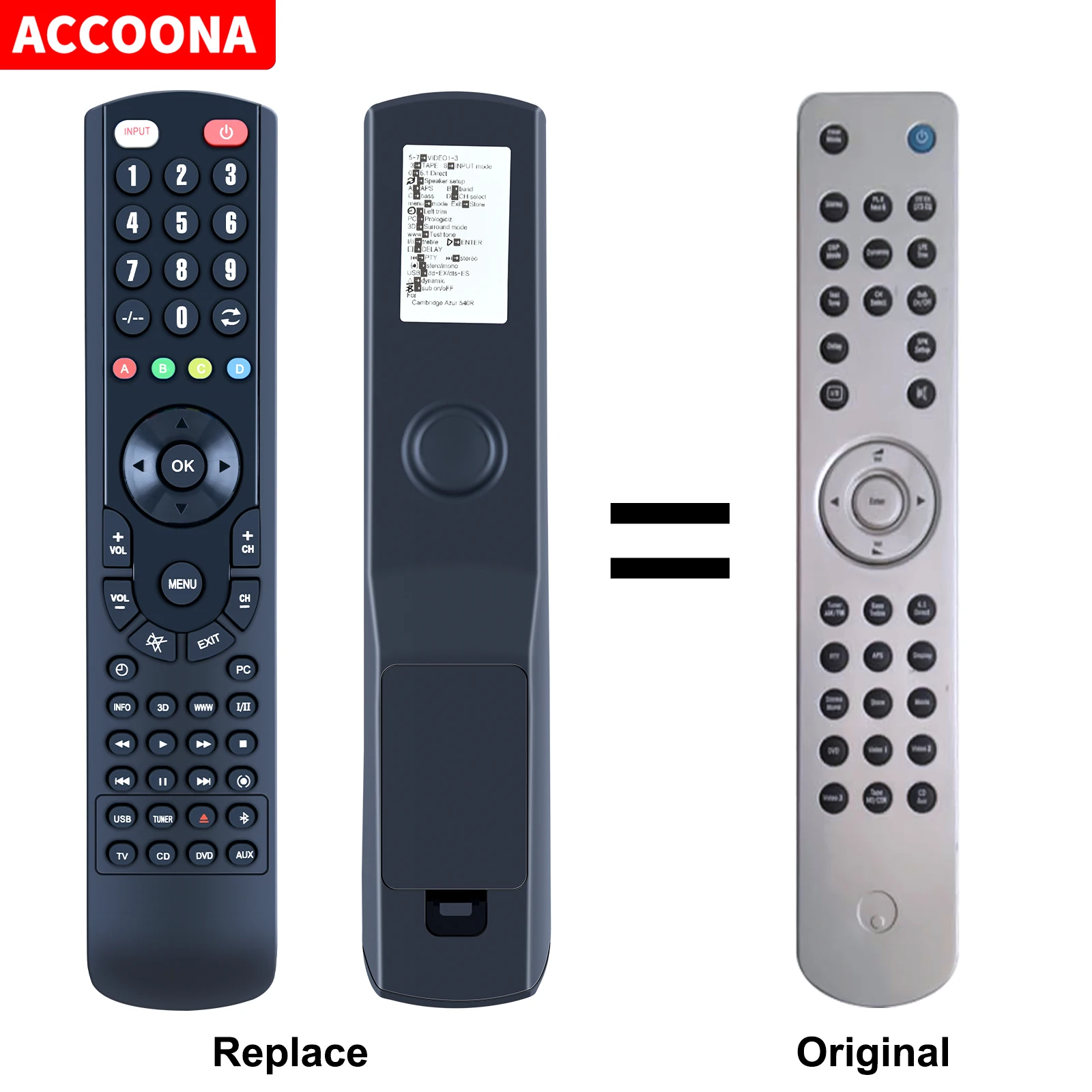 Telecomando Rc-340R Rc-540R Per Cambridge Audio