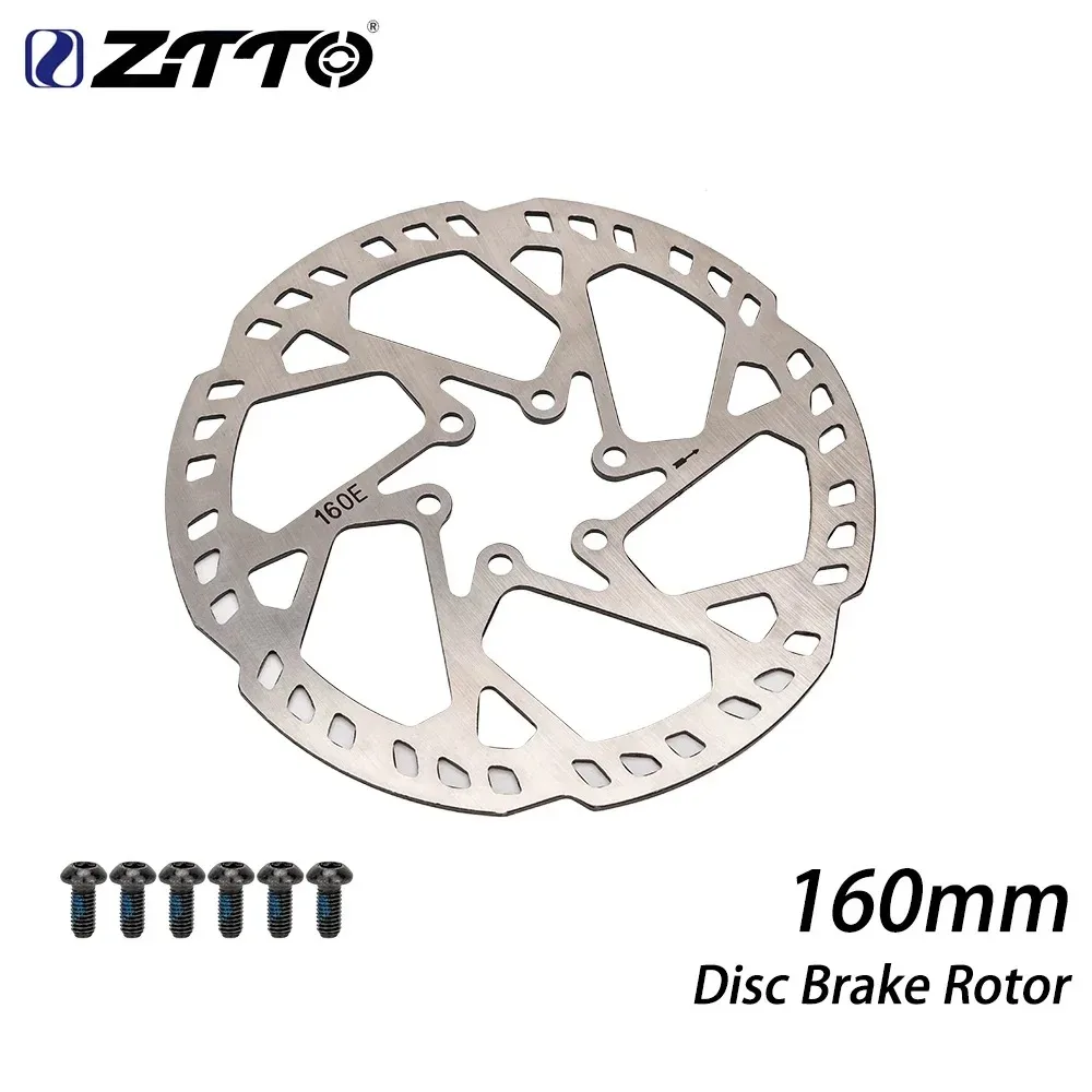 ZTTO Enhanced Stainless Steel MTB E-bike Disc Brake Rotor with 6-Bolt Hub Mount