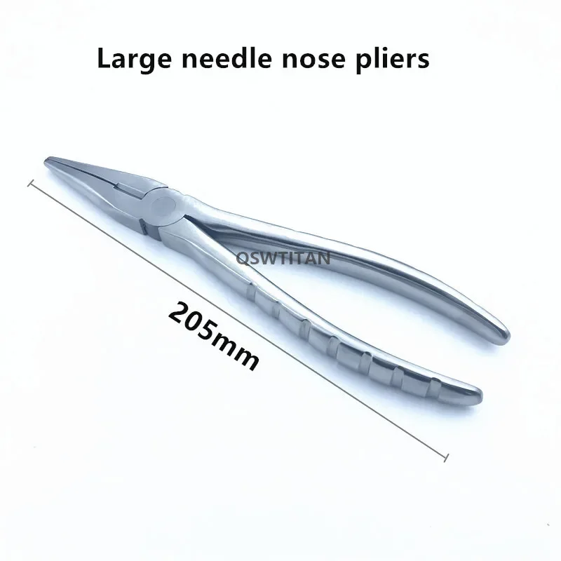 Orthopedics Flat Nose Pliers With Serrated Jaws Veterinary orthopedics instruments