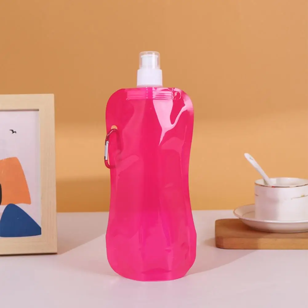 480ml Collapsible Water Bottle BPA Free Soft Flask Folding Drinking Beverage Container Cycling Bottles