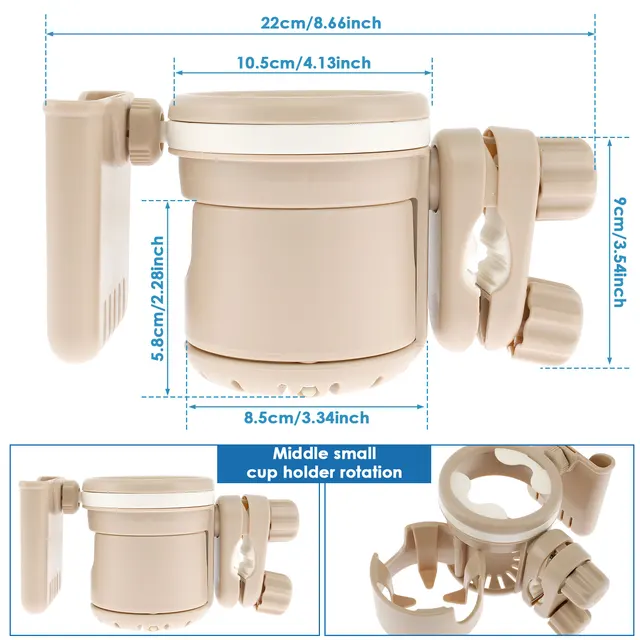 Porte-gobelet Universel Pour Poussette, Porte-gobelet Pour Vu00e9lo, Chariots Ou Archeurs, Convient