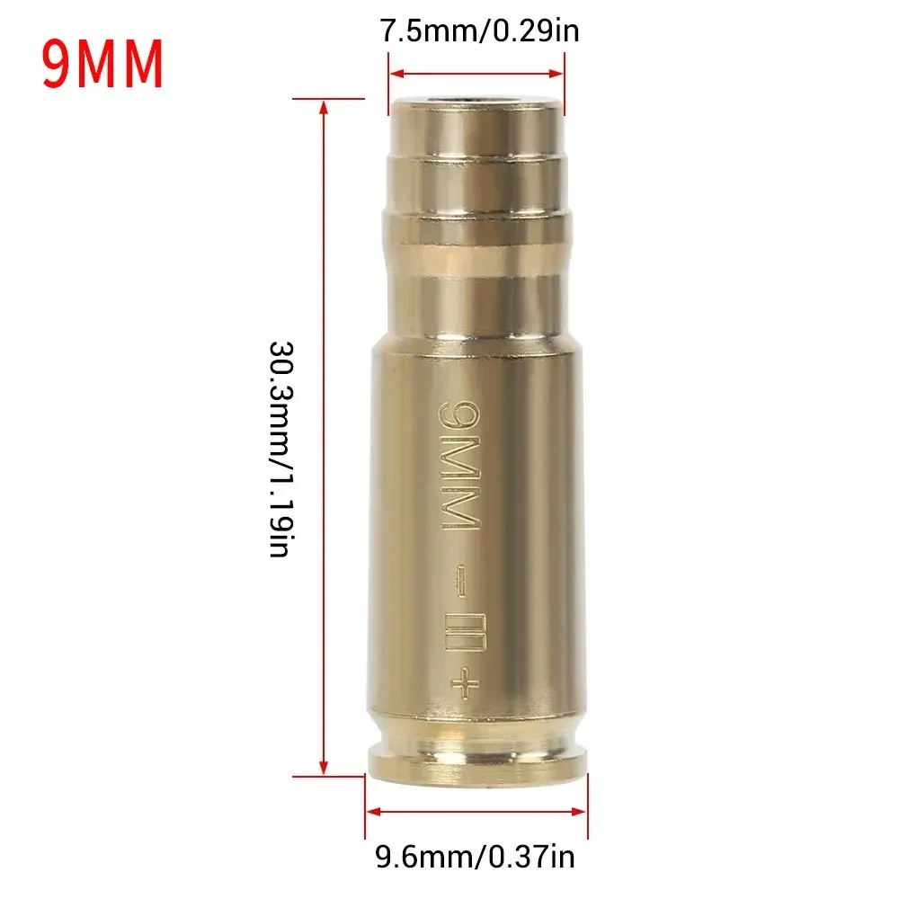 9mm/7.62x9/.308/.223/.30-06 Collimator Level Zero Collimator Tactical Optical Laser Sight Tumbler Brass for Dry Fire Trainer