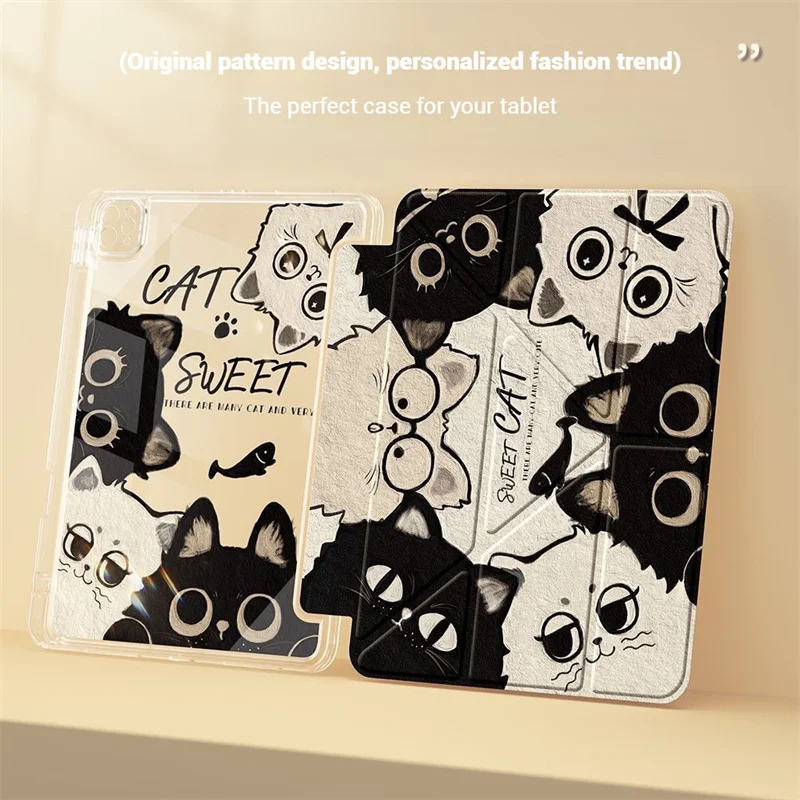 Premium 3-Fold Tablet Cover for iPad Air and Pro 12.9 inch