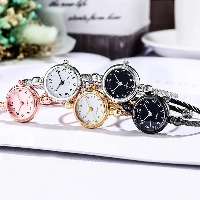 Female Watches Women Bracelet Watch Small Gold Bangle Stainless Steel Retro Ladies Quartz Wristwatches Clock Dress Montre Femme women watches