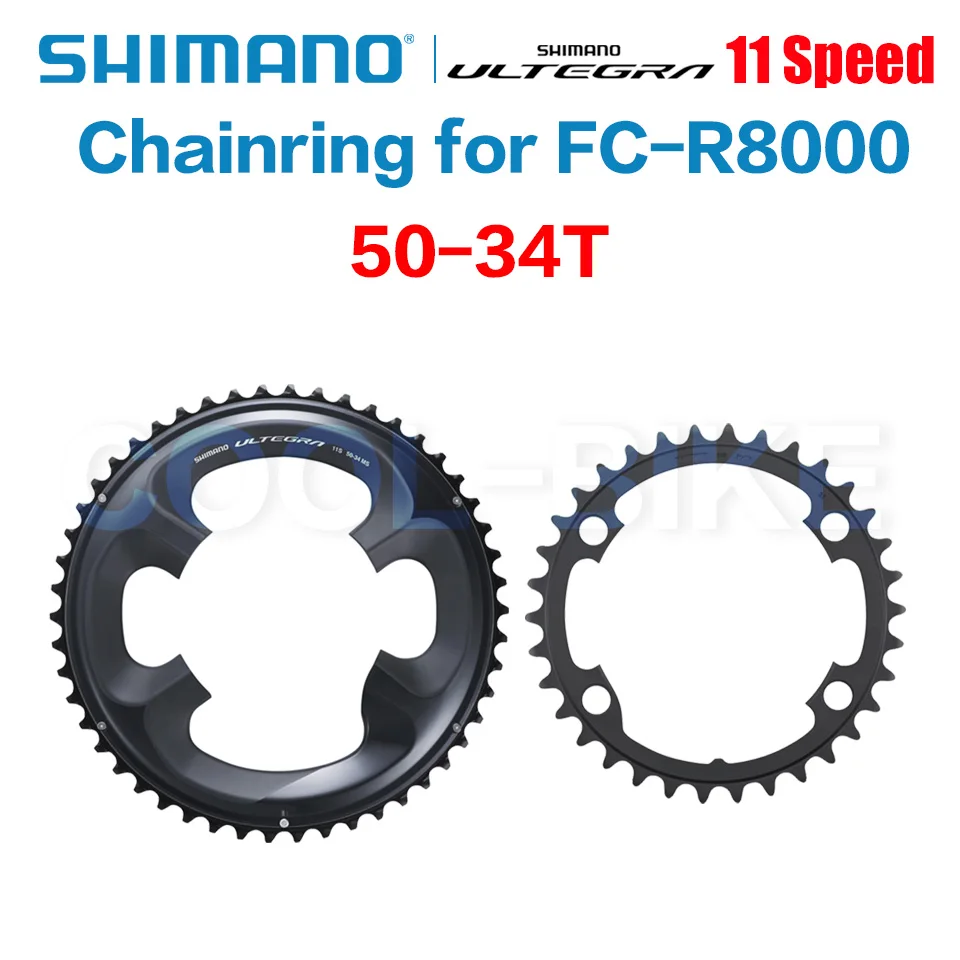Shimano ultegra r8000,11スピード,黒のチェーンリング110bcd 50