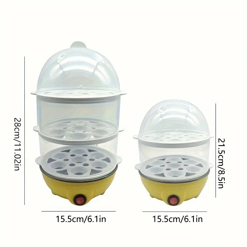 US Plug Multi Functional Electric Cooking Pot, Egg Cooker, Household Breakfast Machine, Automatic Power Off of Egg Steamer