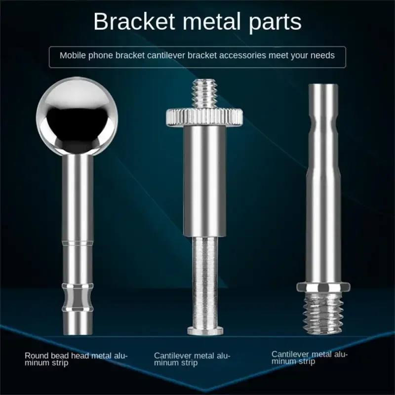 Microphone Adapter 3/8 To 1/4 Metal Ball Head for Boom Arm Replacement Screw Mount Bracket