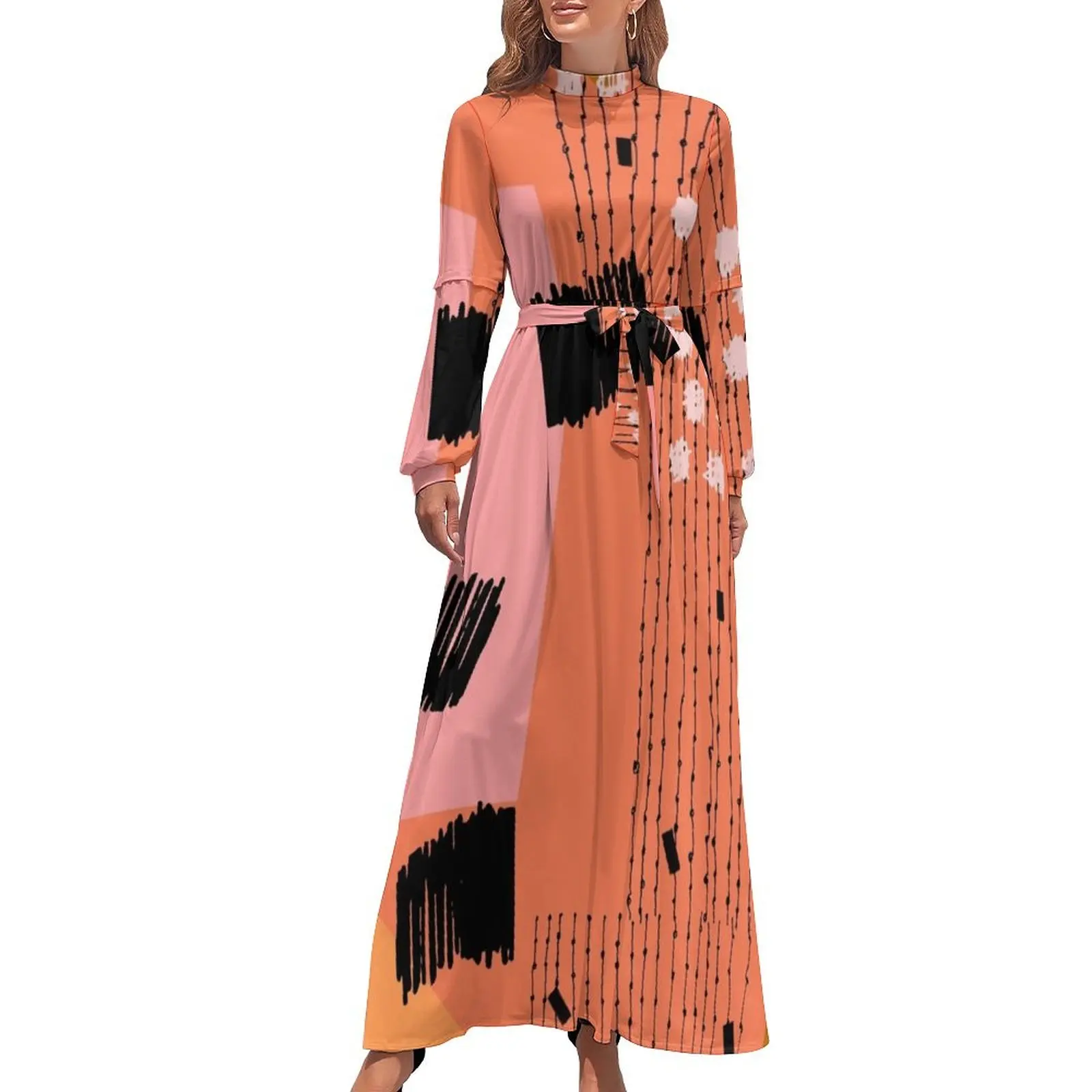 thumbnail image 1 of Clementine // Abstracto Retro Vestido largo vestidos de noche de lujo 2024 vestido de fiesta de lujo para mujer vestido de noche de graduación, 1 of 5