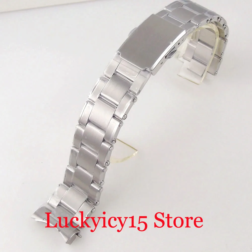 

316L Stainless Steel 20mm Width Lug Metal Brushed Bracelet FOLDING CLASP Fit 39mm Automatic Men Watch