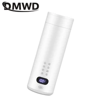 DMWD Electric Heating Kettle Portable Water Cup 0.4L Water Boiler Thermos cup Tea Pot Brewing milk Adjustable temperature Travel 2