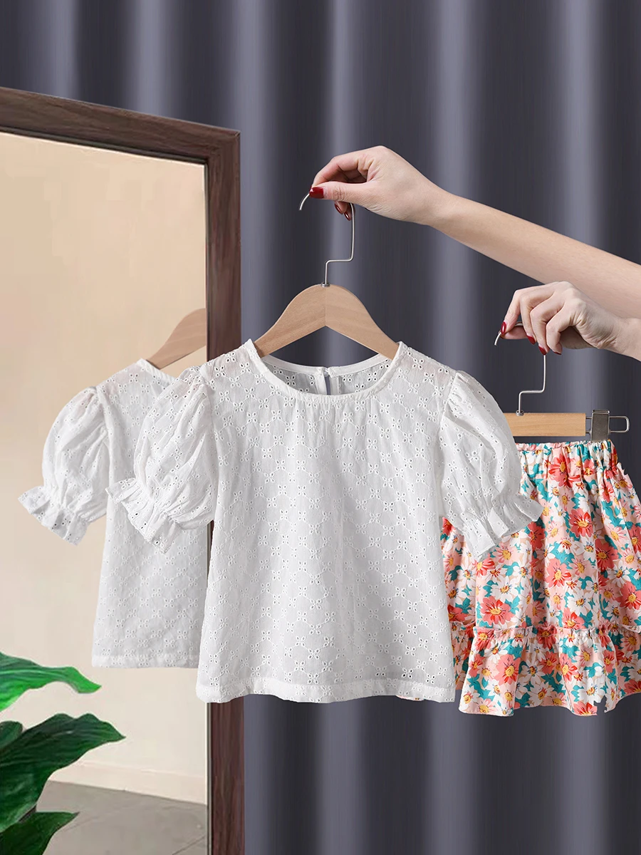 Baby Girl Cotton Suit Shirt And Tight main image 0