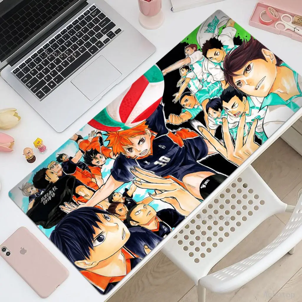 

Haikyuu Mousepad XXL 900x400mm Gaming Accessories Mouse Pad Natural Rubber Deskmat Anti-slip Mouse Mat Home Office Table Carpet