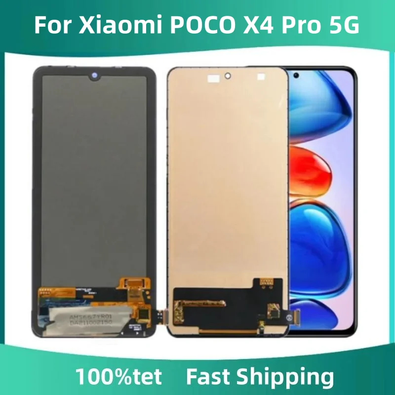 

AMOLED / TFT 6.67"For Xiaomi POCO X4 Pro 5G 2201116PG LCD Display Screen Touch Digitizer Assembly