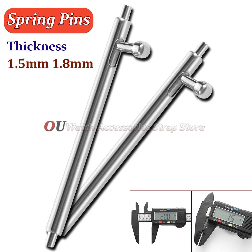 20pcs Stainless Steel Quick Release Watch Band Spring Bars