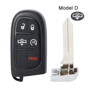 Keyforkess 433MHz ID46 Chip GQ4-54T 2 1/ 3 1/ 4 1 3 4 5 pulsante Smart Chiave A Distanza Fob per Ram 1500 2500 3500 2013-2018 - KEYECU 433MHz ID46 Chip GQ4 54T 2 1 3 1 4 1 3 4 5