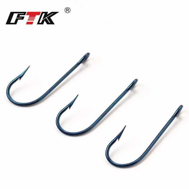 Mustad Aberdeen Hook Blue Fine Wire Size 8