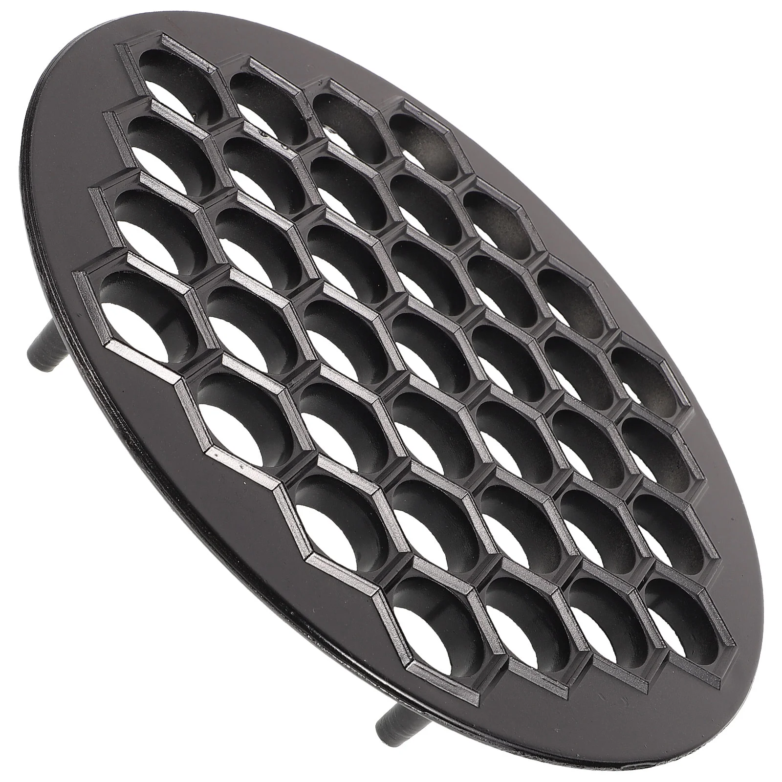 

Holes Dumplings Maker Fast Dumplings Press Zinc Alloy Kitchen Accessories for Home Dumpling Pressing Mold Tool(Black)
