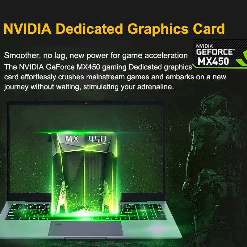 11th Gen i7 Gaming Laptop MX450 Graphics 15.6 inch 11390H(up to 5.0GHz) 32GB+1TB Gamer Business Office Windows 10 11 Notebook PC