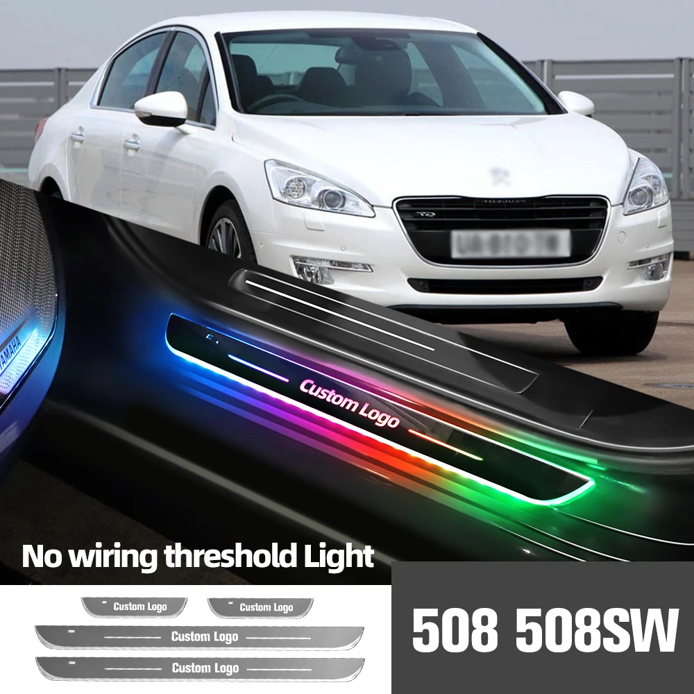 

Для Peugeot 508 SW 2010-2023 2018 2019 2021 автомобильная лампа с индивидуальным логотипом