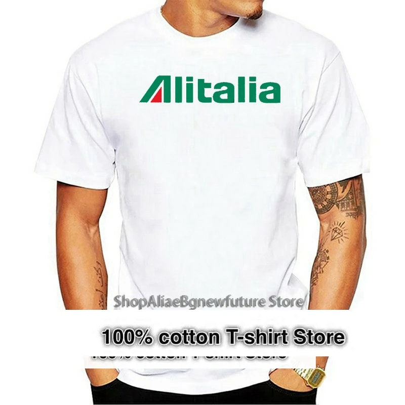 Мужская футболка унисекс Alitalia Airline