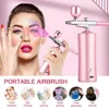 Wireless Airbrush With Compressor Portable Air Brush For Nail Art Paint Painting Crafts Cake Makeup Cordless Gun Varnish Sprayer 2