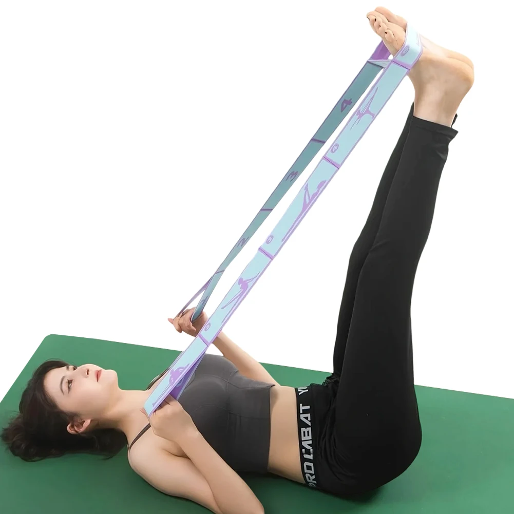 Resistance Band Yoga Auxiliary Stretching Belt Latin Training Elastic Bands Children Adults Pilates Dance Loop Fitness Tension