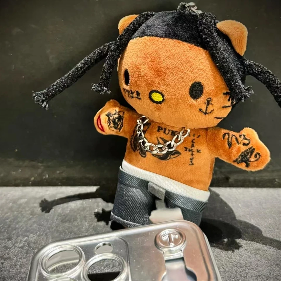 Hello Kitty as Travis Scott Plush Doll Pendant Plushies Keychain