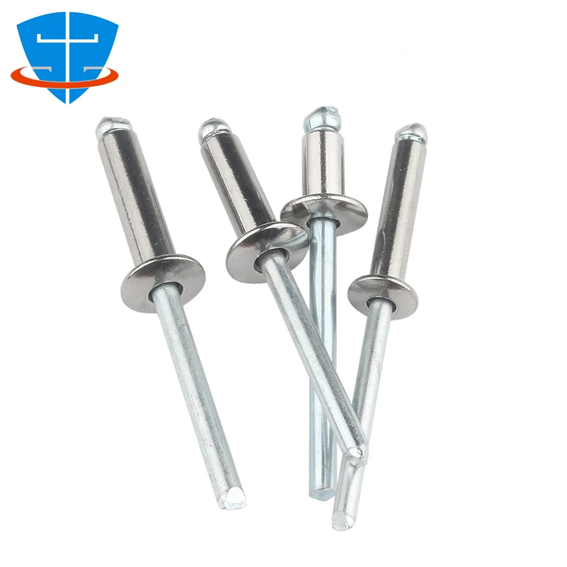 50 Rivets Aveugles (pop) En Acier Inoxydable 304 – 4x16 Mm – Pour Fixation Durable – Neufs